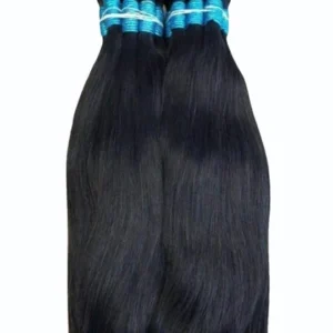 Black Raw Bulk Human Hair Weft – Premium, Natural, and Versatile Hair Extensions