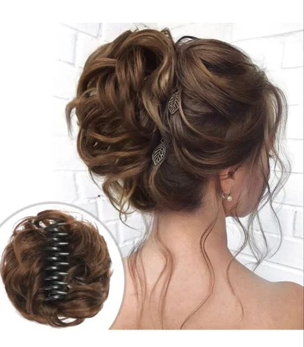Curly Hair Clip In Buns – Instant Volume, Effortless Style