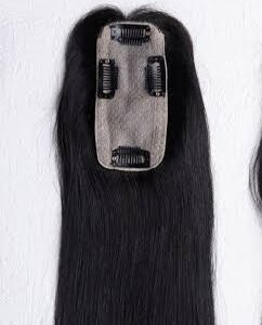 Luxurious 100% Human Hair Silk Base Topper – 2x5 Inch