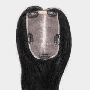Premium 100% Human Hair Silk Base Topper – 3x5 Inch