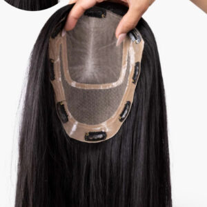 Ultimate 100% Remy Human Hair Silk Base Topper – 8x6 Inch