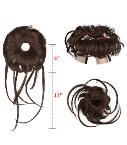 Messy Bun Hair Extension – Instant Volume Bun Hairpiece - Image 2