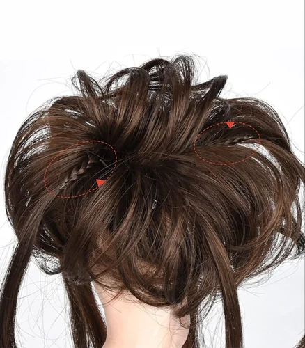 Messy Bun Hair Extension – Instant Volume Bun Hairpiece - Image 3