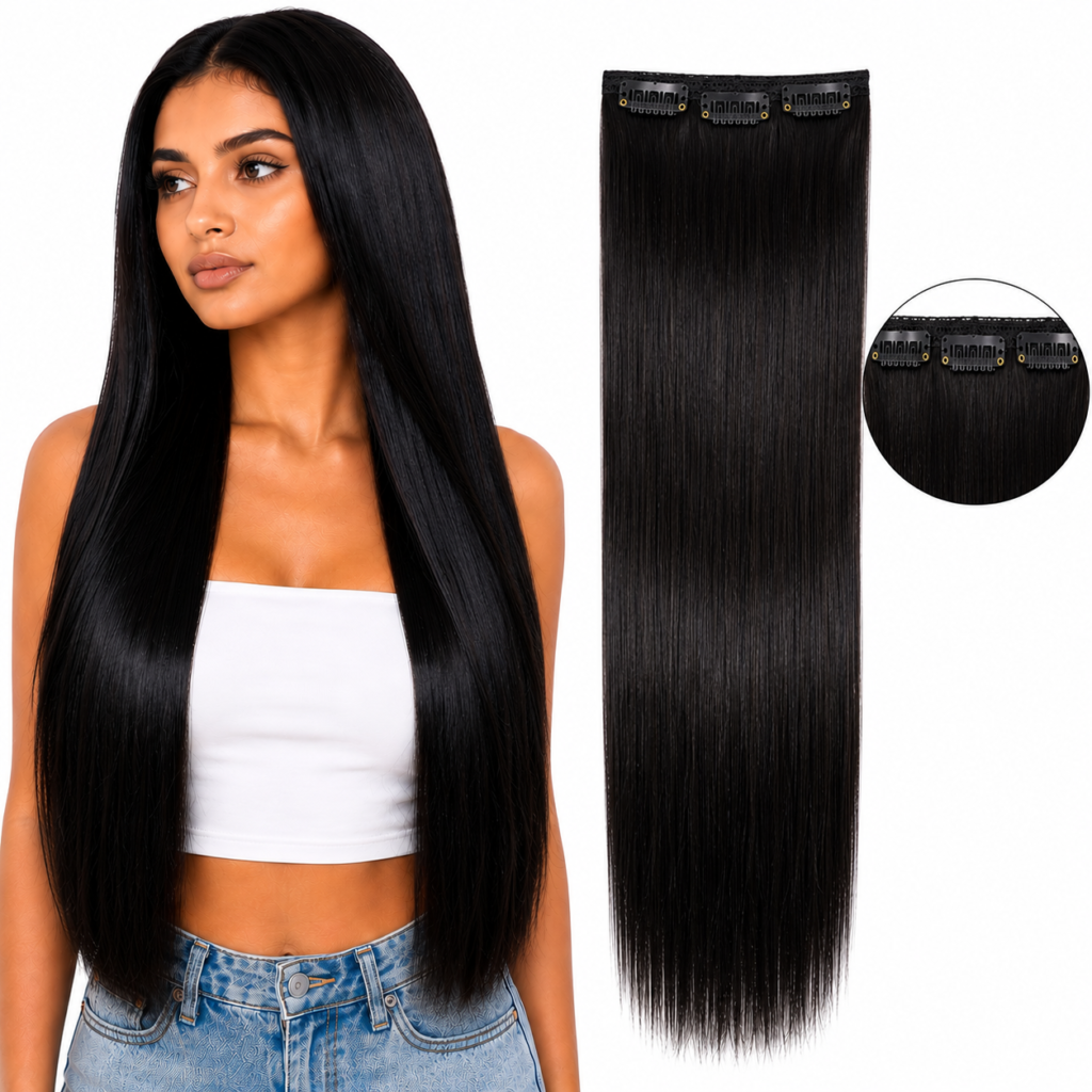 Premium 3 Clip-In Hair Extension – Natural Volume & Length Hairpiece