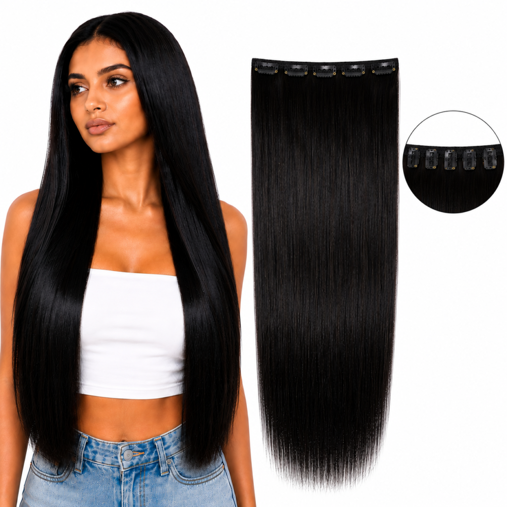 Premium 5 Clip-In Hair Extension – Extra Full Volume & Length Hairpiece