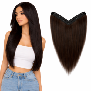 Premium V-Shaped Clip-In Hair Extension – Seamless Volume & Length Hairpiece